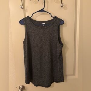 *Lands' End Charcoal Tank Top - Athleisure, Loungewear, Classic, Casual, Sports